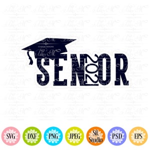 Senior Class of 2021 Graduation Keychain Laser Cutter Glowforge Pro File SVG DXF