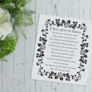 Roses in Heaven Fathers Day Poem Version 3 Christian Svg Scripture SVG ...