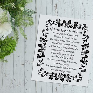 Roses in Heaven Fathers Day Poem Version 3 Christian Svg Scripture SVG ...