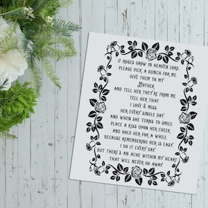 Roses dans le ciel poème de la fête des mères - chrétien svg - écriture SVG - Bible svg - citation SVG - source d'inspiration svg