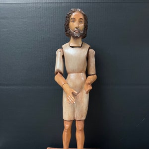 Geschnitzte Holz Religiöse Gelenk Hände Heilige Statue