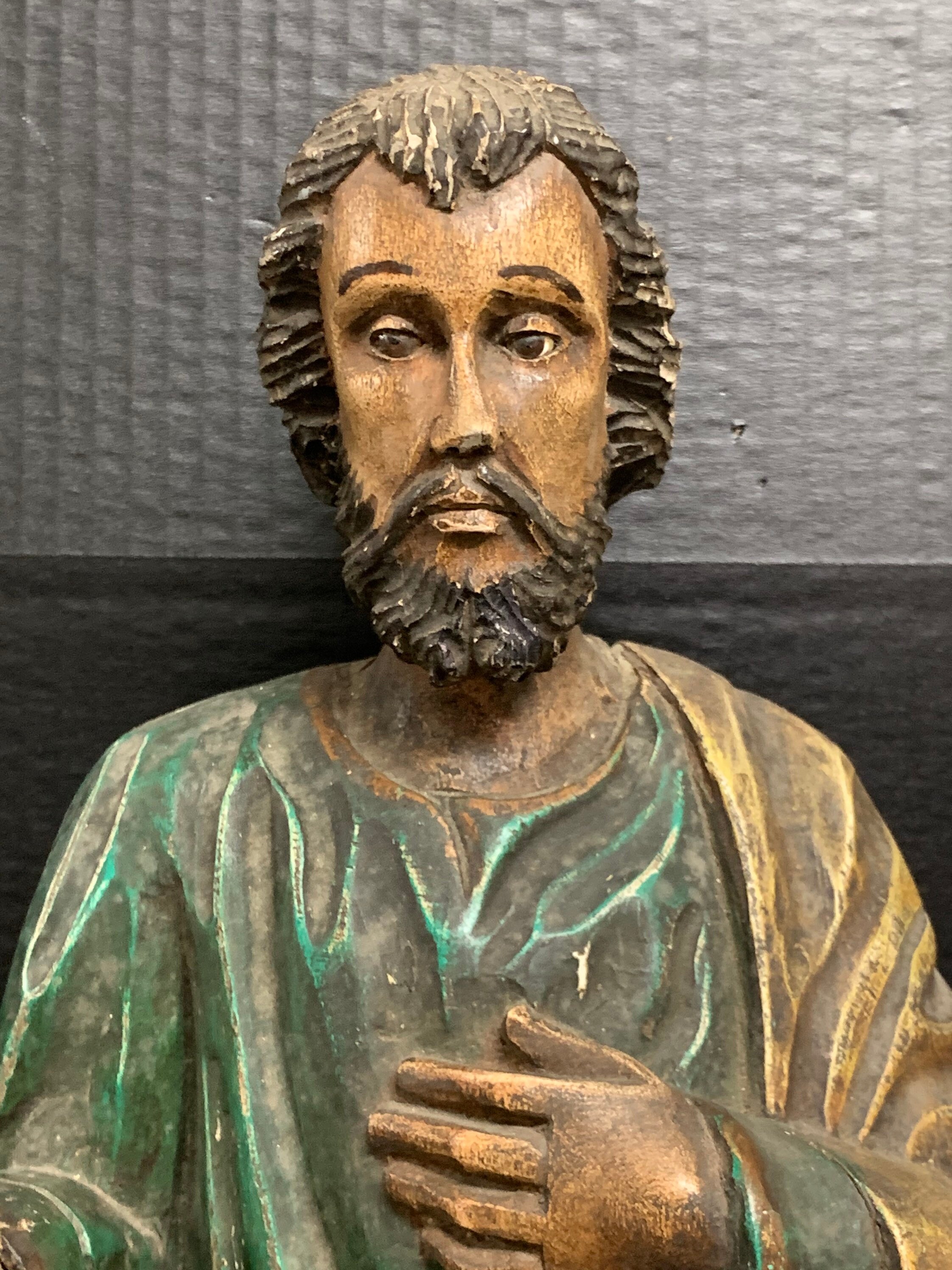 Carved Wood Religious Saint Joseph Etsy Australia