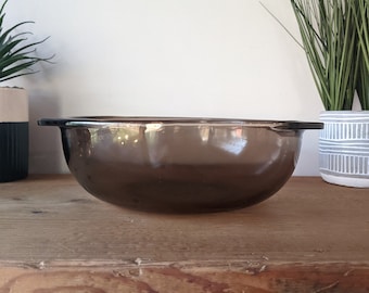 Vintage Pyrex Amber Glass 024 2QT Casserole Dish Mixing Bowl / Pyrex Ovenware Dish Bowl Amber Brown / Vintage Corning Pyrex Visions Amber
