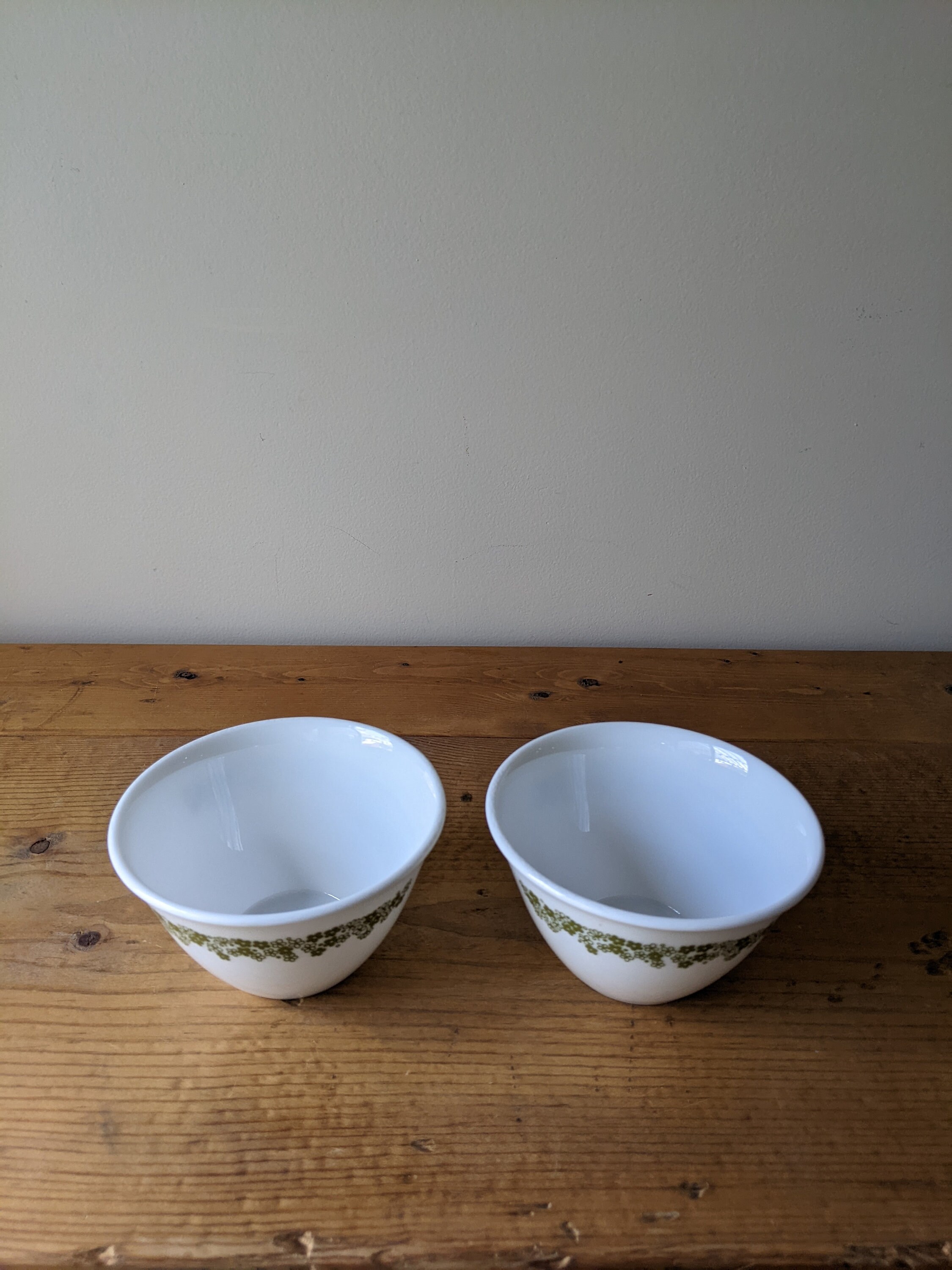 Vintage Corelle Spring Blossom Collection Creamer Sugar Cups / Corelle