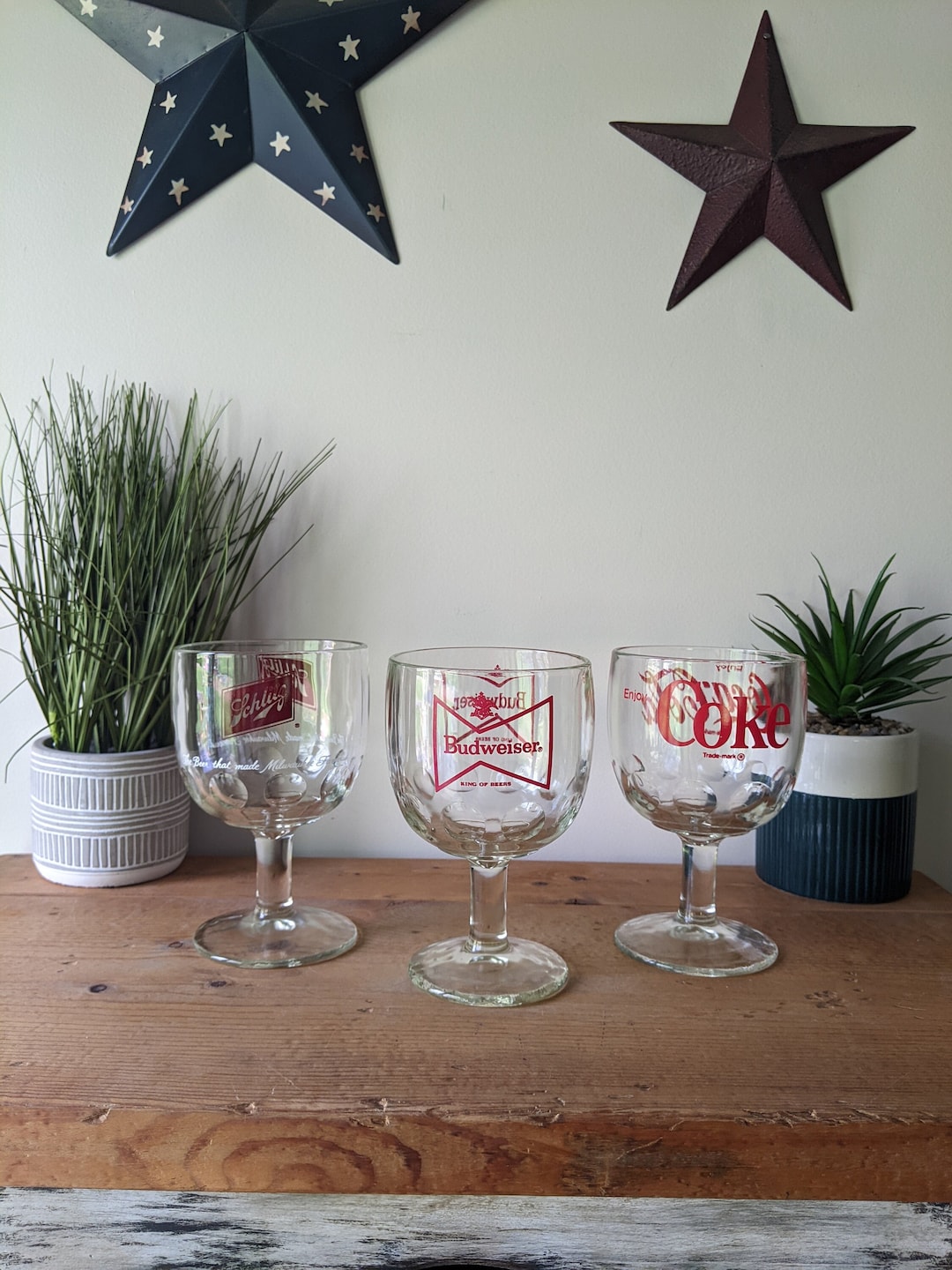 Vintage Novelty Brand Logo Collectible Glasses / Variety Thumb Etsy