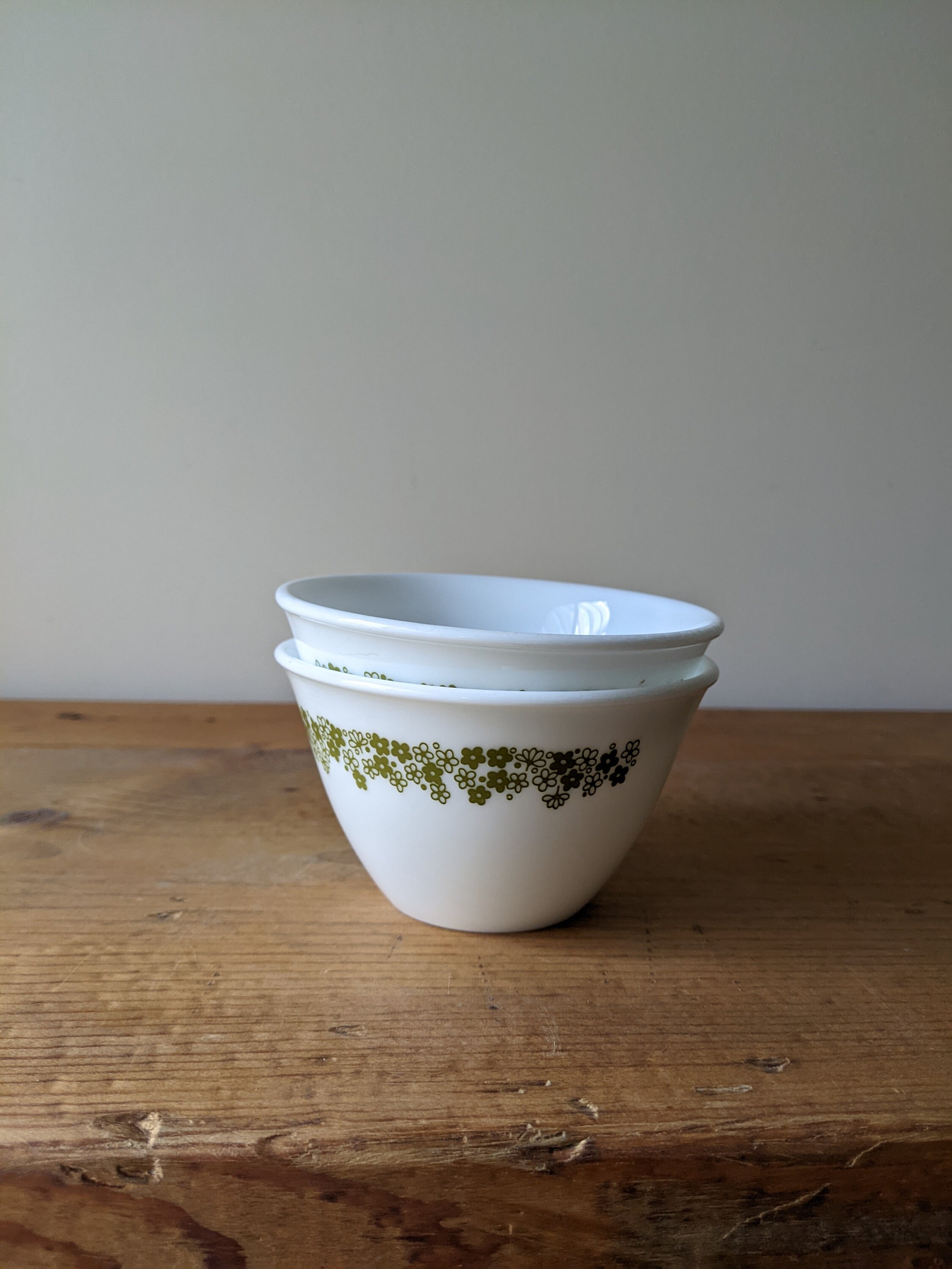 Vintage Corelle Spring Blossom Collection Creamer Sugar Cups / Corelle