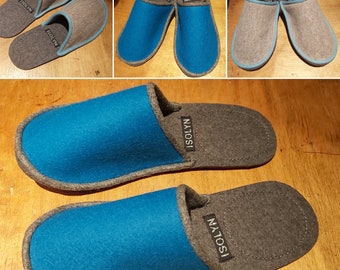 Choose Your Own Colours - Made to Order Men's Slippers by Isolyn Up to size Men's UK 15