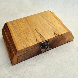 Wooden box, Jewelry box, Natural wood box, Small box