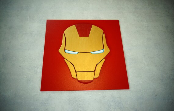 Superhero Ironman Wall Art Kids Bedroom Wall Art Playroom