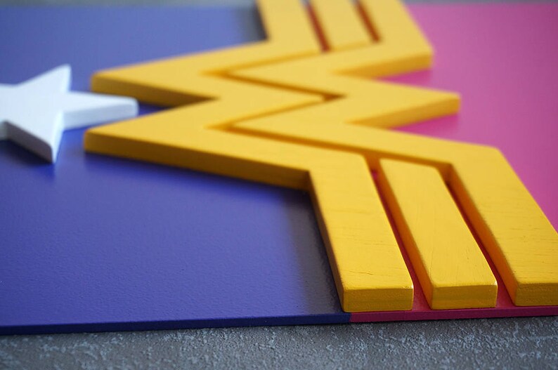 Superhero Wonder Women Wall art girl bedroom wall art Etsy