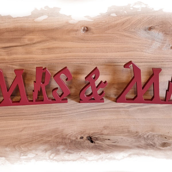 Harry Potter Wedding, Mr and Mrs, Wedding Sign Mr & Mrs, wooden letters, table decor, Wedding gift