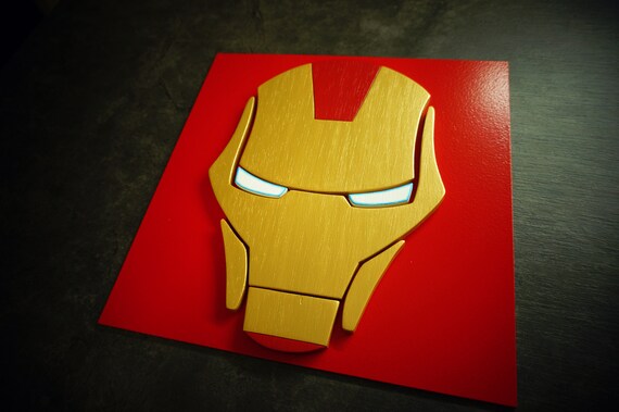 Superhero Ironman Wall Art Kids Bedroom Wall Art Playroom