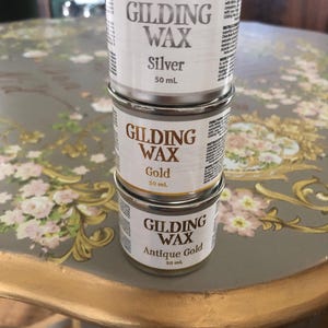 Gilding Wax - Dixie Belle Paint - Gold, Antique Gold or Silver