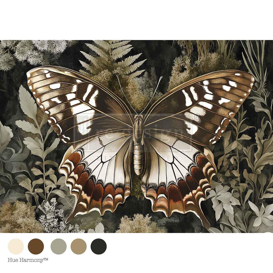 RUSTLING WINGS - A3 Decoupage Fiber Paper - Re-design With Prima - 11.7 ...