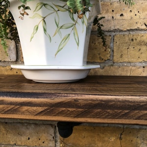 Scaffold Board Shelf Rustic Industrial Style Shelving Reclaimed Wood image 3