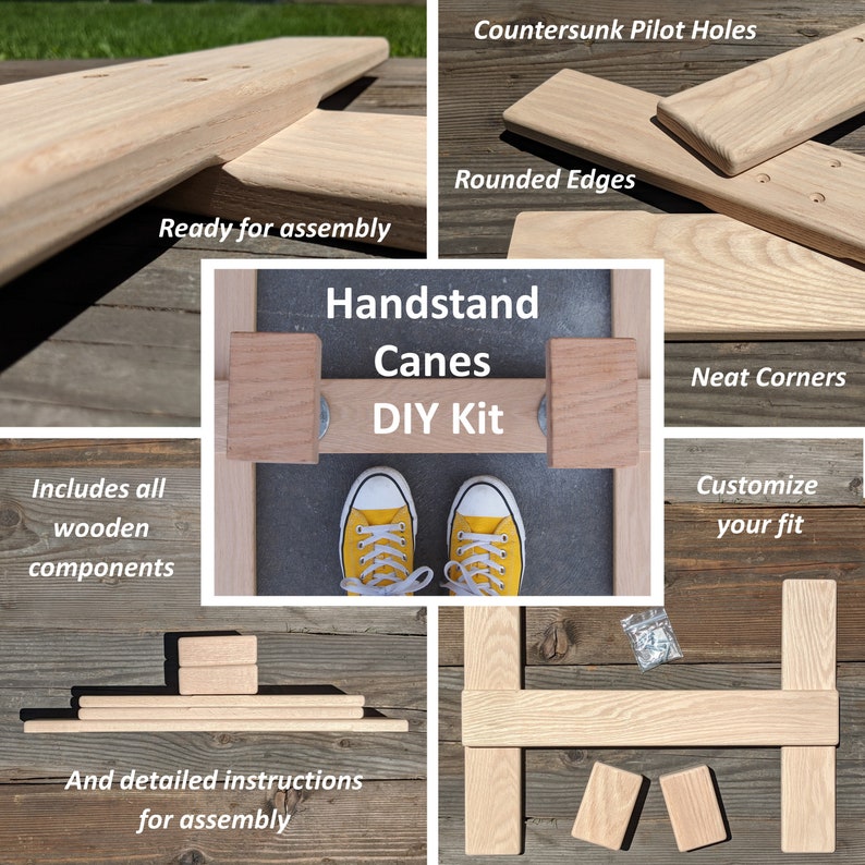 DIY Handstand Canes Set Build Your Own Handstand Canes Etsy