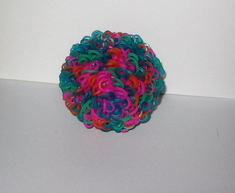 Loomigurumi Sensory/Stress Ball. Rainbow Loom Rubber Bands Etsy