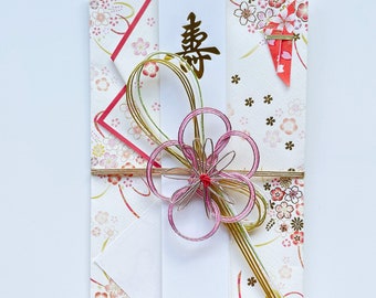 Japanese Sakura Mizuhiki Wedding Money Envelope – Traditional Gift Envelope