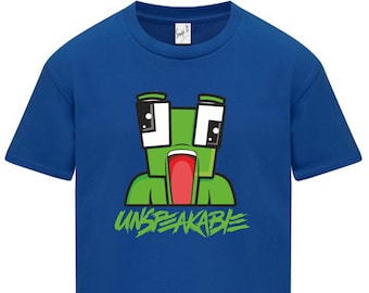 Unspeakable Animated Frog Icon Pullover Unisex Kids Youtuber Kids T-shirts.