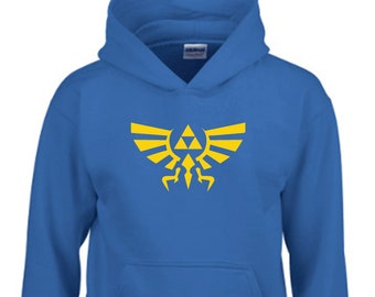 Crest of Hyrule Kids Unisex hoody hoodies Gaming Gift hoodies. Made to order.