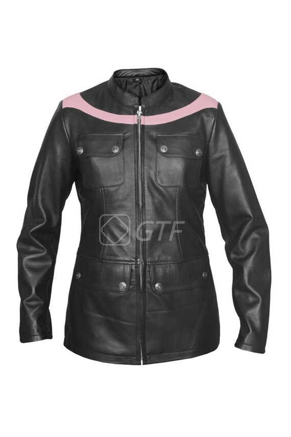 Women S Genuine Lambskin Leather Motorcycle Slim Fit Designer Biker Jacket Coat