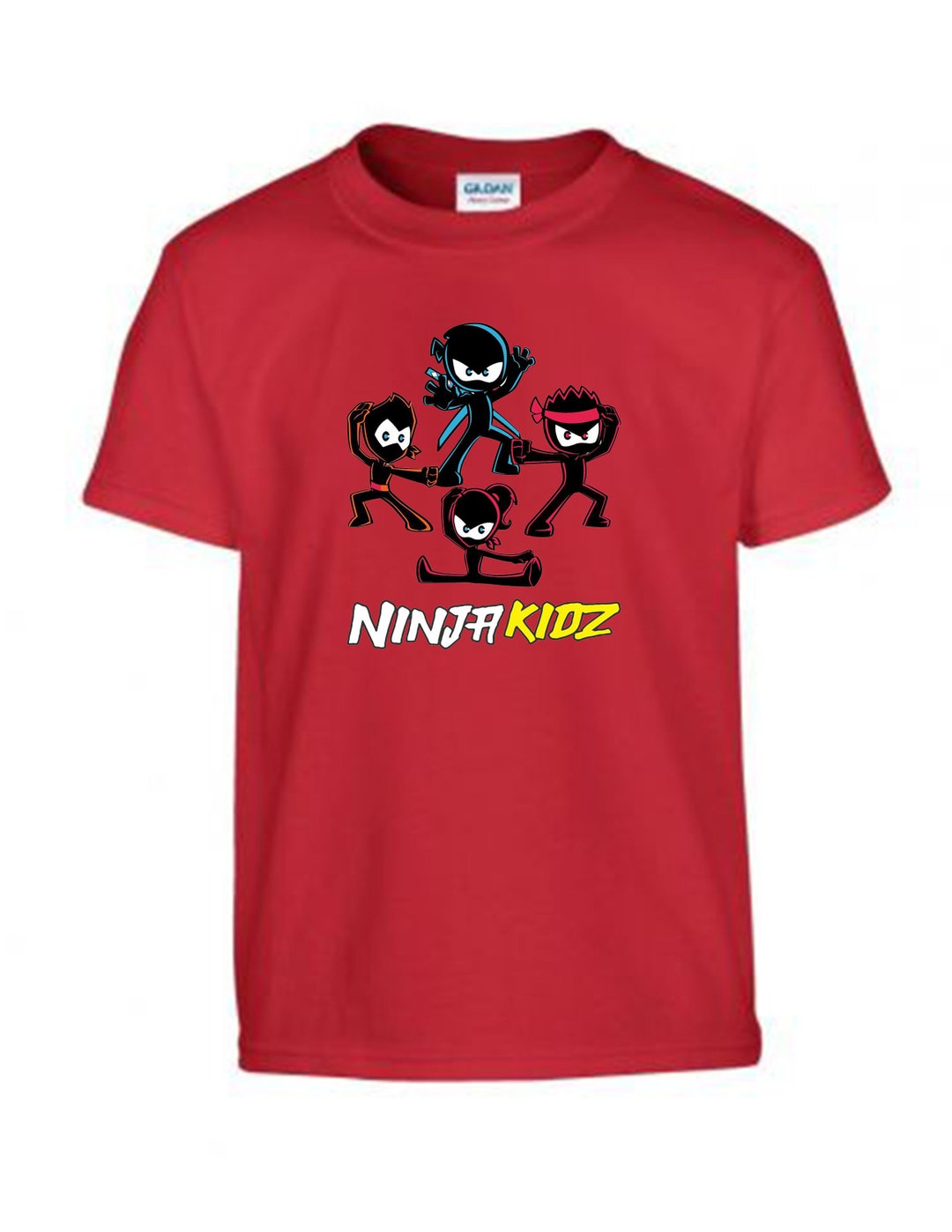 New Ninja Kidz Tv Kids 2021 T-shirt Gaming Team Top Tee Cwc Inspired