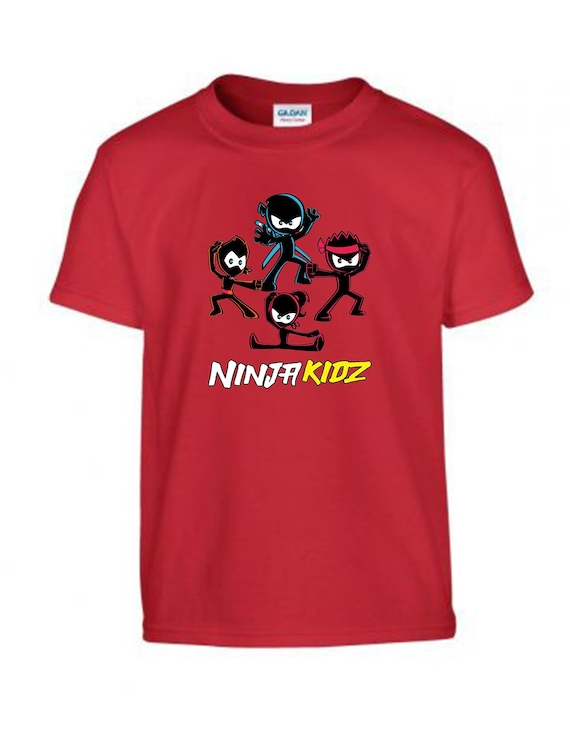 New Ninja Kidz Tv Kids 2021 T-shirt Gaming Team Top Tee Cwc Inspired Funny  T-shirt 