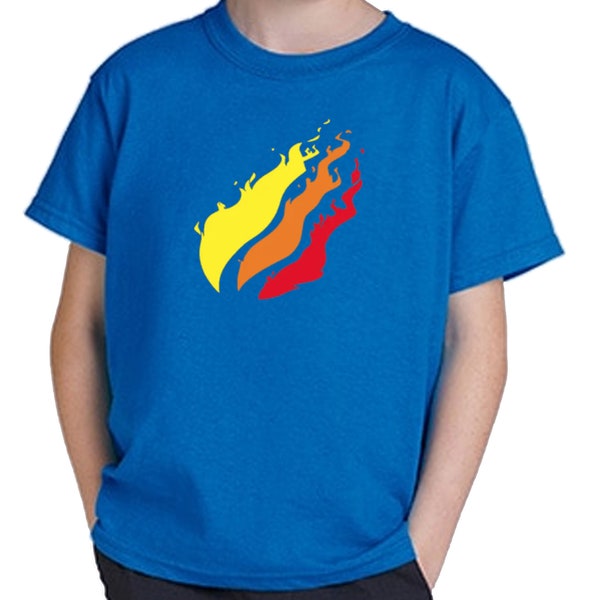 KIDS FLAME print Kids flame T-shirt Various sizes and colours available. Made to order. Can be personalised