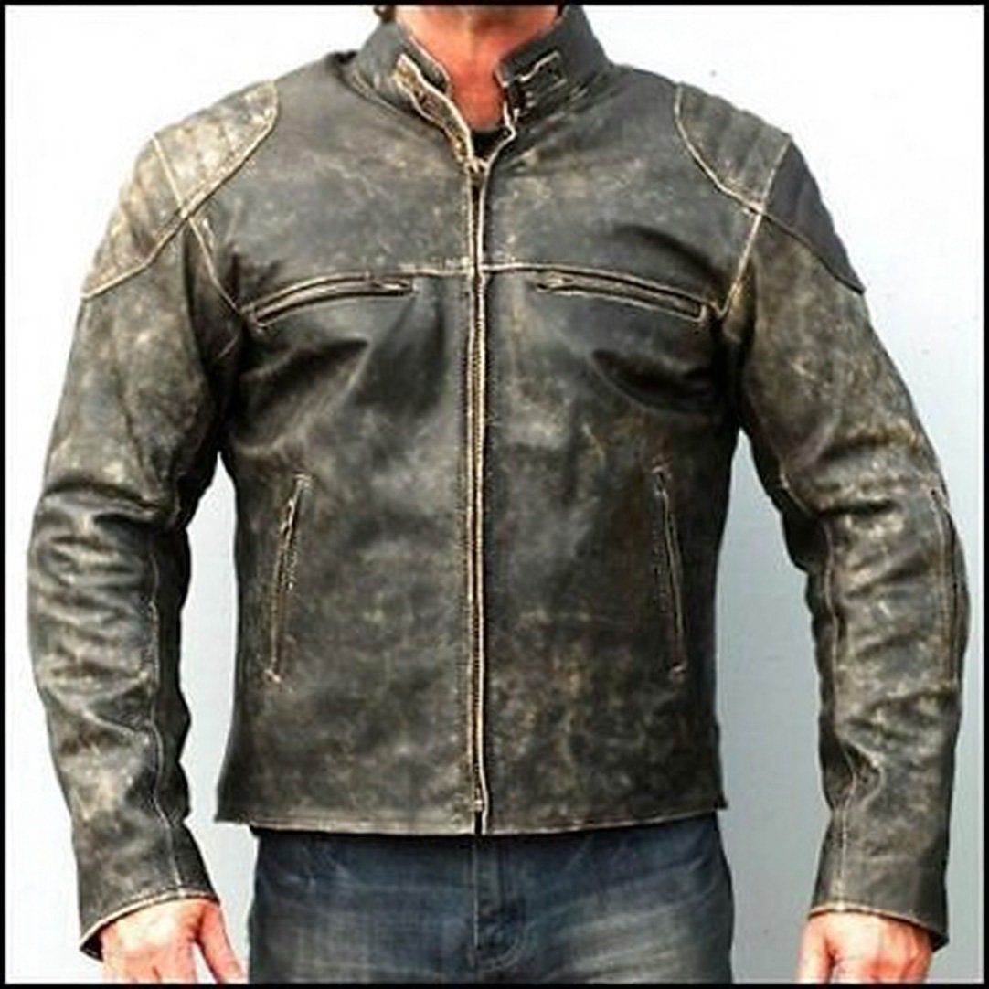 Chaquetas Custom de Moto de Piel Para Hombre