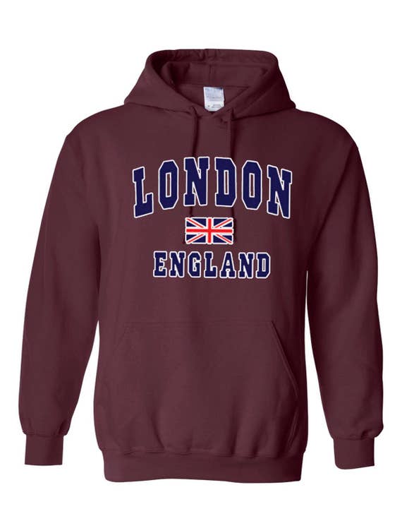 Londen Engeland Union Jack Pullover Bedrukte Hoodie Casual Londen Engeland Union Jack Pullover Bedrukte Hoodie Casual