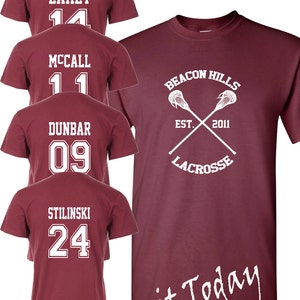 Beacon Hills Lacrosse T-Shirt Teen Wolf Fan Stilinski Lahey McCall Unisex Top image 1