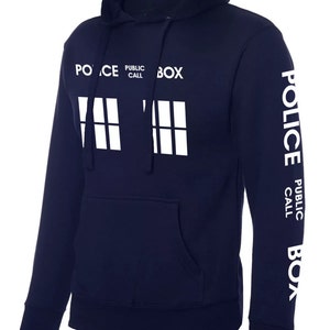 Funny inspired Dr who Police public call box hoodies sweatshirt