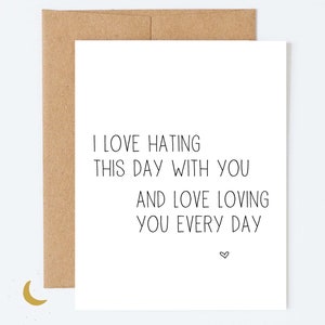 Lustige Valentinstagskarte, lustige Liebeskarte, Hass-Valentinstag, Anti-Jubiläum, Anti-Valentinstag, bester Freund Valentine, Galentin