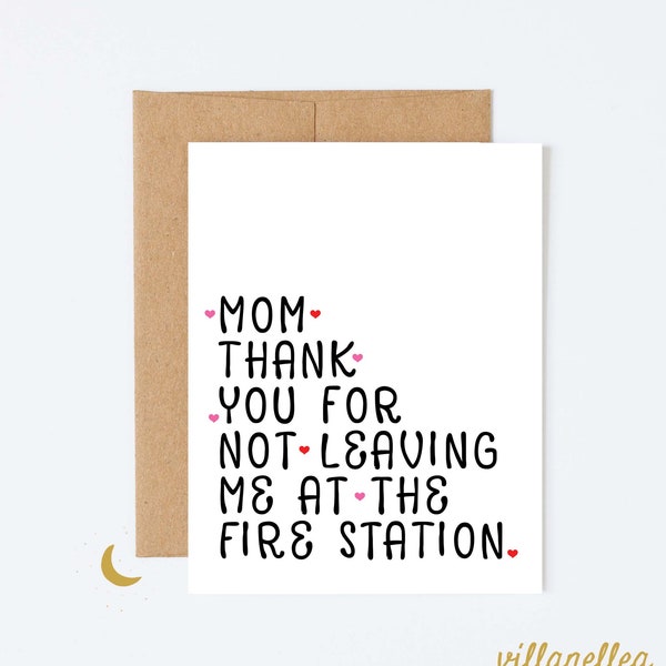 Funny Mothers Day Card, Mother's Day Card, Card for Mom, Thank you Mom Card, Hilarious Card for mom, Rude Mothers Day Card, Dark Humour mom