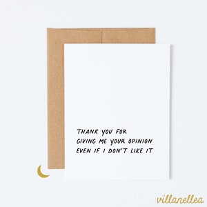 Carte de remerciement, Merci pour vos conseils, Merci d'être un ami, Carte d'opinion, Carte d'honnêteté, Carte de vérité