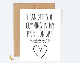 Dirty Love Card,  Raunchy Valentine Card, Anniversary Card for Husband, Dirty Valentine Card for Boyfriend Card, Card for him