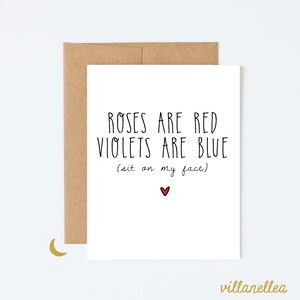 Dirty Love Card,  Naughty Valentine Card, Anniversary Card for her, Dirty Valentine Card for Girlfriend Card, Card for wife her