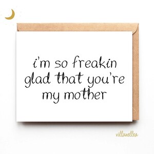 Tarjeta del Día de la Madre, Tarjeta del Feliz Día de la Madre, Dulce Tarjeta del Día de la Madre, Tarjeta para mamá, Qué alegría que seas mi madre