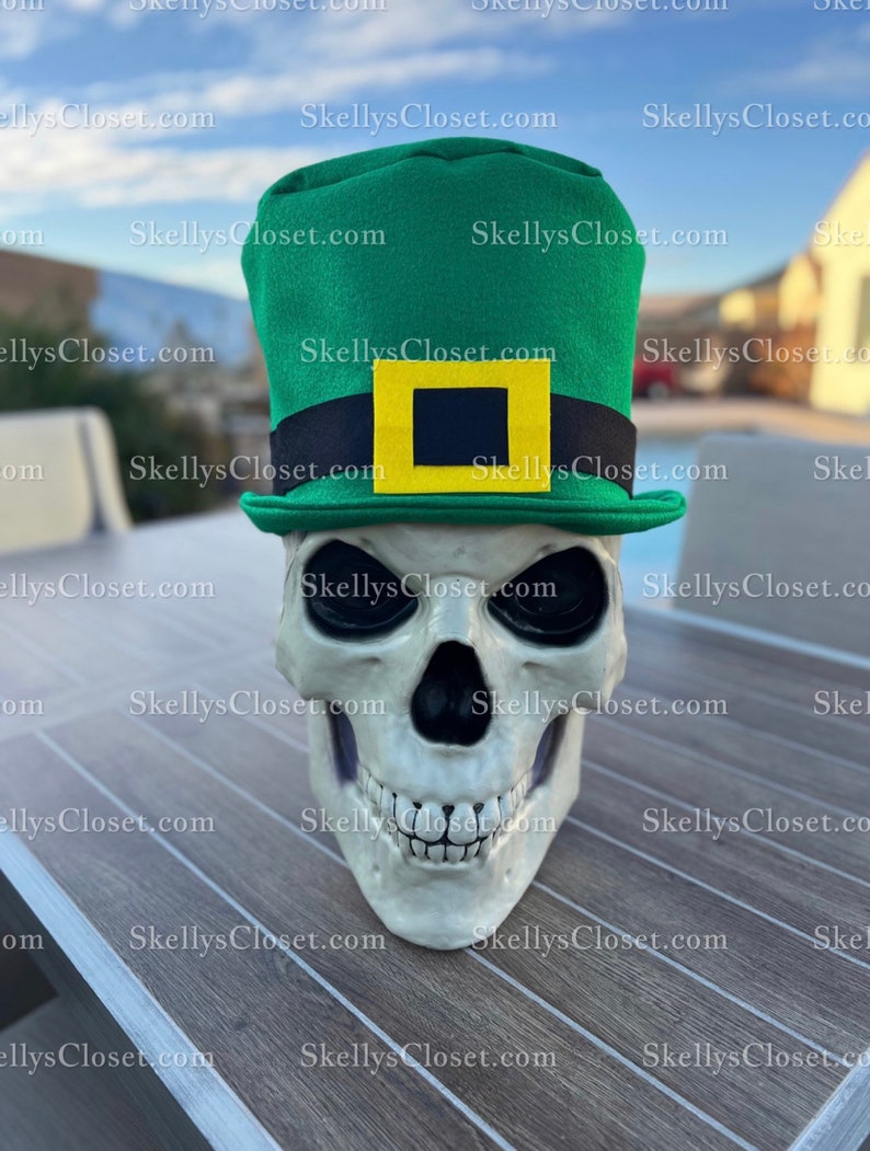 12ft Skeleton Leprechaun Hat St Patricks Day image 1