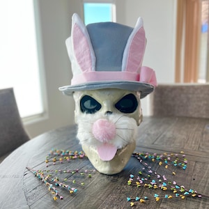 12 ft Skeleton Easter Bunny Hat and Bunny Nose