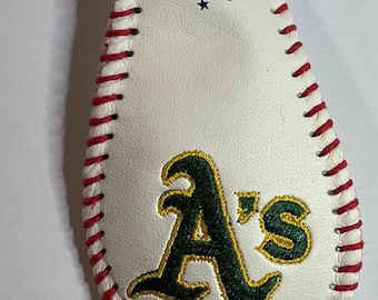 Oakland A’s Baseball Keychain