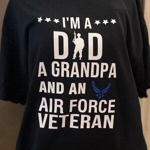 Air Force Veteran Dad Grandpa T-Shirt