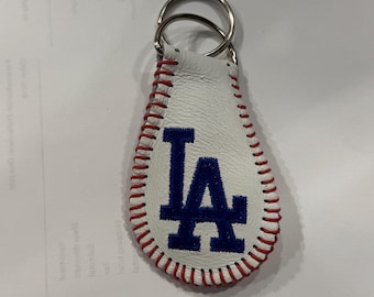 LA Dodger’s Leather Baseball Keychain