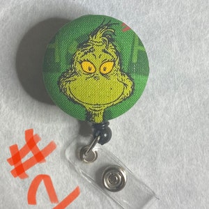 Grinch Badge buddy