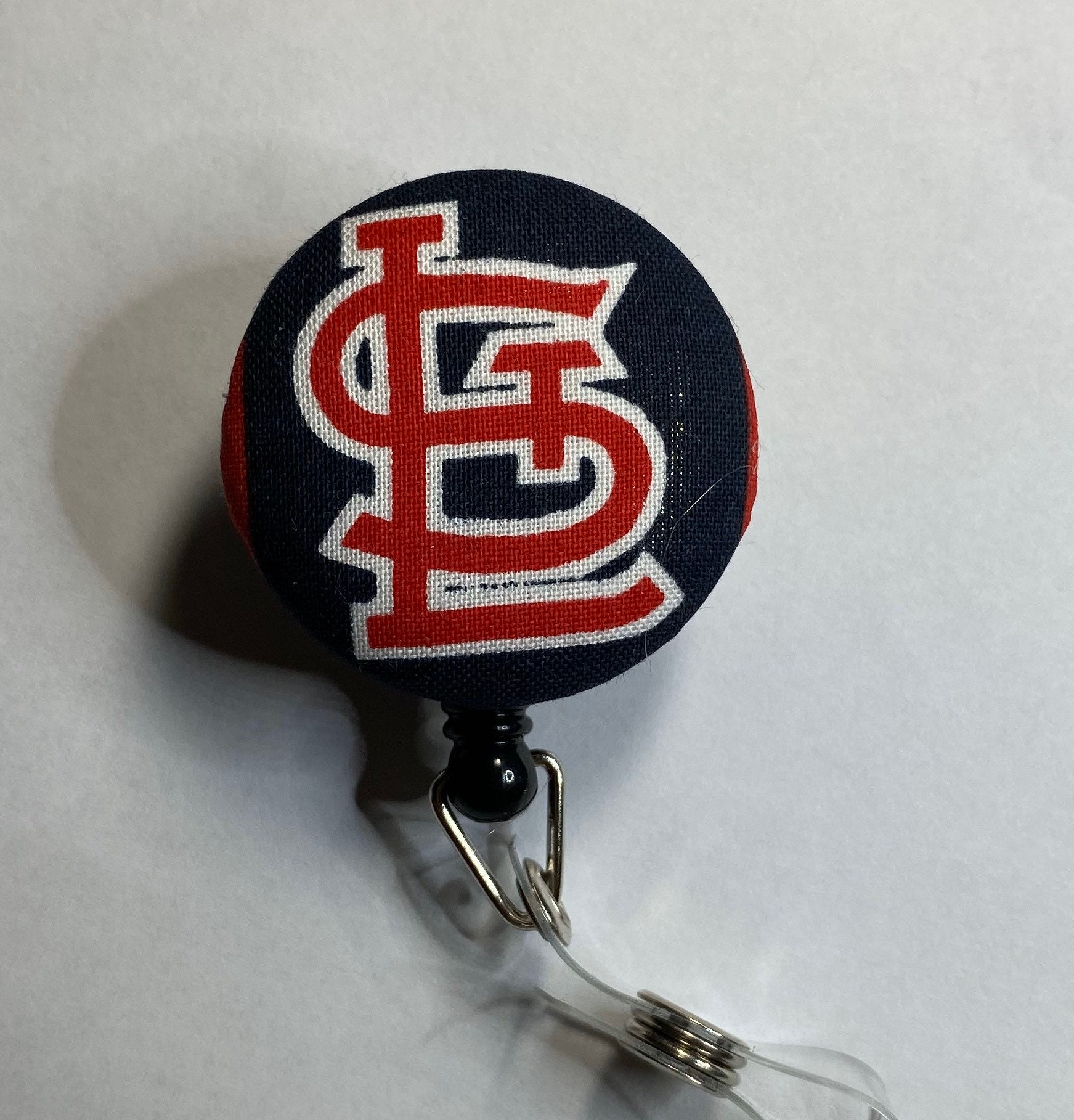 St Louis Cardinals Red Lanyard Badge ID Clip