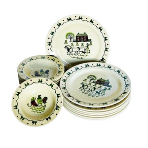 Vintage Homestead Provincial Poppytrail Metlox California Mixed Pieces Luncheon Bread/Salad Plates Small Bowls Fruit