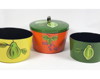 Japanese Lacquerware Nesting Container Set - Circa 1970s