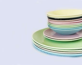 MidCentury Monterey Of California Bauer Dinnerware - Plates Bowls Sold Individually