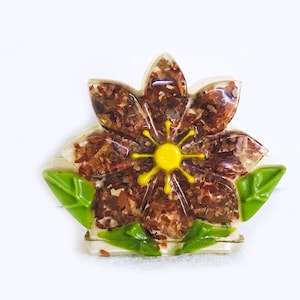 MidCentury Lucite Flower Napkin Holder