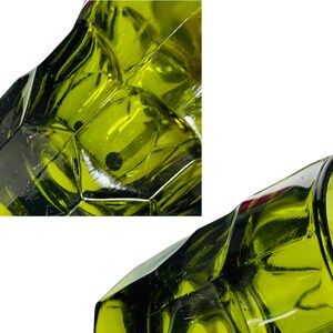 Midcentury Anchor Hocking Georgian Green Glass Mugs - Set of 6 bild 9